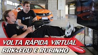 BRKsEDU E RUBENS BARRICHELLO  VOLTA RÁPIDA VIRTUAL 1  ACELERADOS [upl. by Semyaj]