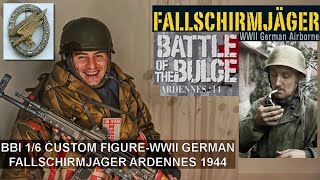 BBI  ELITE FORCE CUSTOM 16 FIGUREWWII GERMAN FALLSCHIRMJÄGER  ARDENNES 1944 [upl. by Vento624]