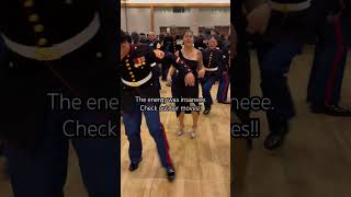 I need to learn how to line dance Omgggg fyp militaryball militarylife marines marinecorps [upl. by Aisilef183]