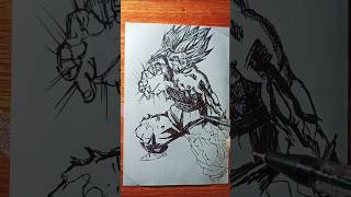 Pendrawing stickman speed Son Gohan  Dragon Ball Z drawing shorts [upl. by Enelrahs]