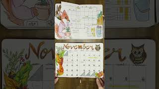 November Calendar Setup 2022 vs 2023 Bullet Journal Ideas 📅🍁 [upl. by Ailices]