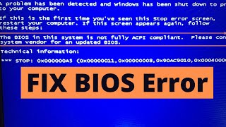 BIOS in this system is not fully ACPI compliant  Install Windows 7 in Lenovo Laptop fix boot error [upl. by Gayelord92]