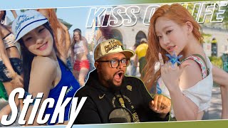 KISS OF LIFE Sticky MV REACTION  HAN JULIE WTAF 🧎‍♂️ [upl. by Euqnomod281]