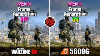 ✅ Ryzen 5 5600G ✅ COD Warzone 3 ✅ FSR 3  Frame Generation 🔴 Sin TARJETA GRÁFICA 🔴 [upl. by Bullivant]