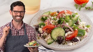 Easy Greek Salad Recipe [upl. by Christis]