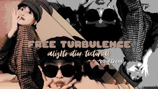 free turbulence on alightmotion  Alight Motion Tutorial  ツaltheaa [upl. by Cilo]