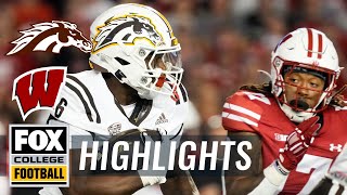 Western Michigan Broncos vs Wisconsin Badgers Highlights  FOX College Football [upl. by Madea]