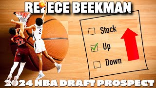 2024 NBA Draft Prospect Reece Beekman  Virginia [upl. by Tterrab]