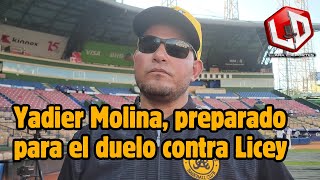 Yadier Molina quotBien contento de estar en el suelo Dominicano con mi hermano Pujolsquot [upl. by Ezirtaeb]