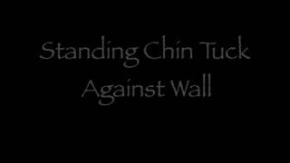 Standing Chin Tuck Against Wall [upl. by Abe]