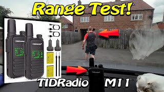 TIDRadio M11 Walkie Talkie Range Test [upl. by Maillij]