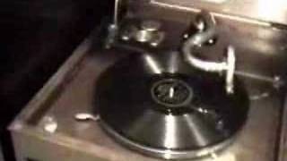 HMV Model 103 gramophone  phonograph playing record [upl. by Savannah]