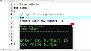 C Program to Check a Number is Prime or Not  Learn Coding [upl. by Jacinto88]