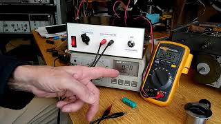 Testing old capacitors with the AWA Capacitor Leakage Tester [upl. by Nylannej]