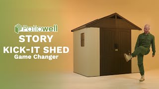 Less Screws Less Problems  Patiowell Kickit 8x6 plastic shed pro🔩🔩🔩 [upl. by Finah]