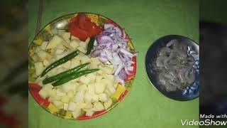 CHINGRI MACH ar bati chorchori khub easy amp testy dish how to make this recipe [upl. by Anawqahs]