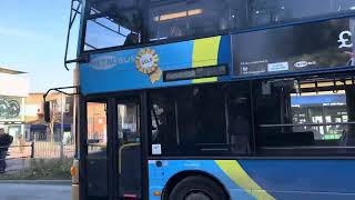 METRO BUS SORRY IM NOT IN SERVICE DEPARTING CRAWLEY BUS STATION FOR CRAWLEY amp GATWICK BUS DEPOT [upl. by Aicen]