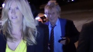 Rod Stewart Arrives At Craigs Restaurant With A Bevy Of Beautiful Blondes [upl. by Hauhsoj]