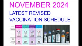 REVISED NATIONAL VACCINATION SCHEDULE NOVEMBER 2024 [upl. by Nnylrefinnej]