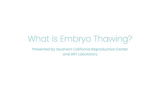 What is Embryo Thawing [upl. by Anawat860]