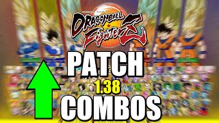 ALL the new COMBOS from the DBFZ PATCH [upl. by Nesrac]