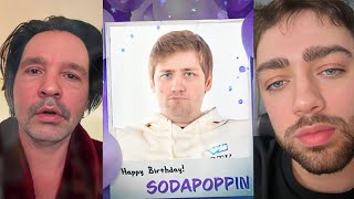 Sodapoppin Loses It Over Friends Birthday Greetings [upl. by Bluma690]