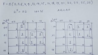 77 KMAP Part 6 3Variable Examples  Digital Electronics  TECH GURUKUL By Dinesh Arya [upl. by Nyrahtak]