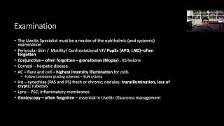 Lecture General Approach to Uveitis Patients [upl. by Maximilian]