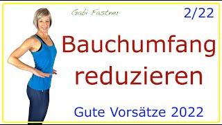 222💥35 min Bauchumfang reduzieren  Gute Vorsätze 2022 ohne Geräte [upl. by Aleras]