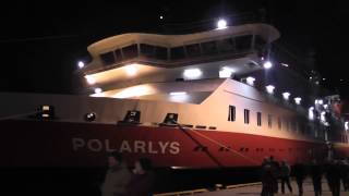 Anlauf MS POLARLYS in Rørvik und Treffen mit MS TROLLFJORD Hurtigruten [upl. by Bette]