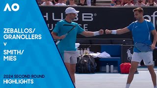 GranollersZeballos v MiesSmith Highlights  Australian Open 2024 Second Round [upl. by Aker]