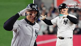 Aaron Judge Gerrit Cole amp Anthony Rizzo after Yankees take 20 series lead [upl. by Hoebart]