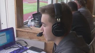 13yearold becomes playbyplay announcer for Moline HS football team [upl. by Dazhahs]