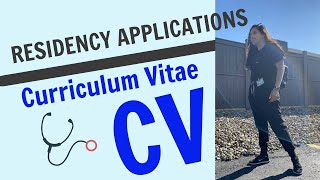 Residency Applications The CV [upl. by Trueblood]