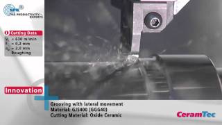 Machining with SPK® Cutting Ceramics Grooving 2010 [upl. by Barde]