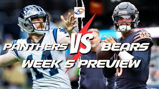 Bears vs Panthers Week 5 Preview amp Predictions  Bears Continue Run Game [upl. by Charron]