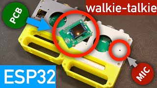 ESP32 walkie talkie made with a customized PCB extension HAT [upl. by Alphonse258]