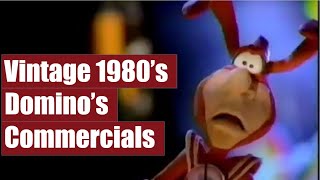 Old Dominos Pizza Commercials from the 1980s  Avoid the Noid [upl. by Aicemat]