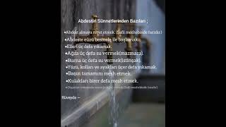 Abdestin Sünnetlerinden Bazıları shorts islam [upl. by Anissa]