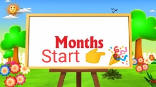 Months of Year §§ Months of Year in English §§ English months ✅🦜✅ [upl. by Eisle]