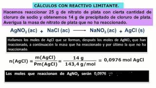 problema de reactivo limitante nitrato Ag NaCl [upl. by Elin502]