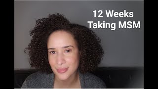 Week 12 Of My MSM Vitamin C and Collagen Hair Growth Experiment [upl. by Sudnak]