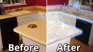 How To Install Epoxy Over Old Countertops Ultimate Guide  Stone Coat Countertops [upl. by Atronna]