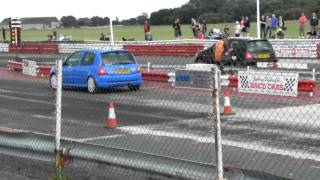 Racing Blue Clio Sport 182 Vs Stes Black Clio 182 [upl. by Yalahs]