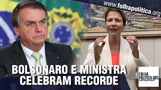 Bolsonaro e ministra comemoram recorde de exportação de frutas em 2021 [upl. by Airetal275]