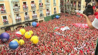 Start of the San Fermin festivities in Pamplona  AFP [upl. by Bannerman762]