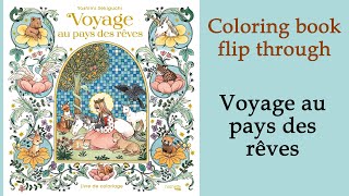 Voyage au pays des rêves Coloring book flip through [upl. by Doughman]