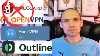 Обход блокировок VPN в России Outline в телеграм боте Hour VPN [upl. by Eyk709]