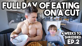 FULL DAY OF EATING ON A CUT  LEG amp AB WORKOUT  EP2 [upl. by Faydra128]