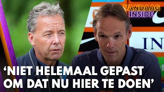 Valentijn Driessen in discussie met perschef KNVB Niet helemaal gepast om dat nu hier te doen [upl. by Cutter316]